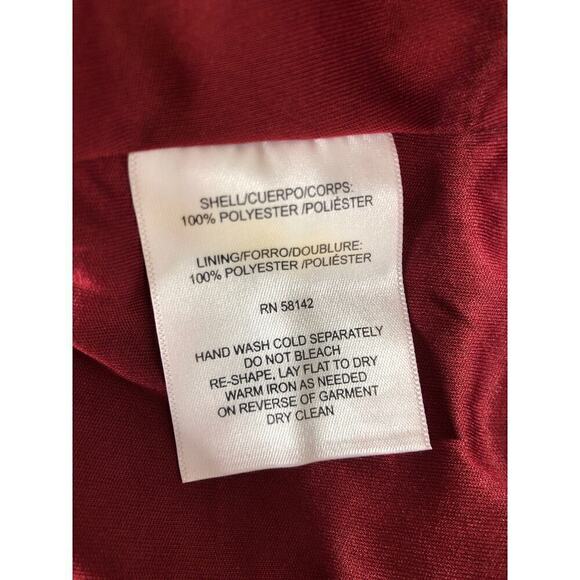 London Times Burnout Dress Long Sleeve Fit & Flare Dress Fig Gold NWT 8 - Picture 7 of 9